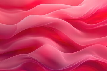 Obraz premium Abstract, flowing, vibrant pink fabric