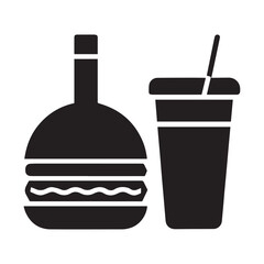 
Fast food cartoon icon vector collection. Pizza, burger, chicken leg, hotdog, french fries, soda cup. Food and drink icon Unhealthy fast food classic nutrition concept vector illustration