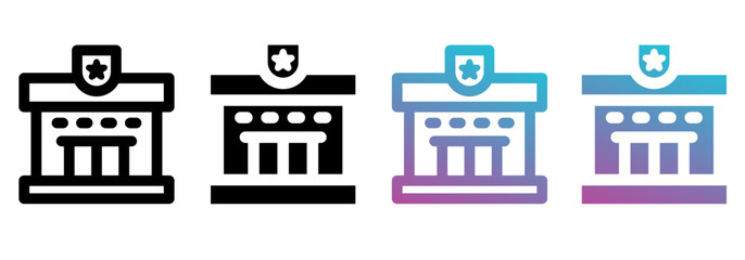 Police Office best multistyle icon sheet collection