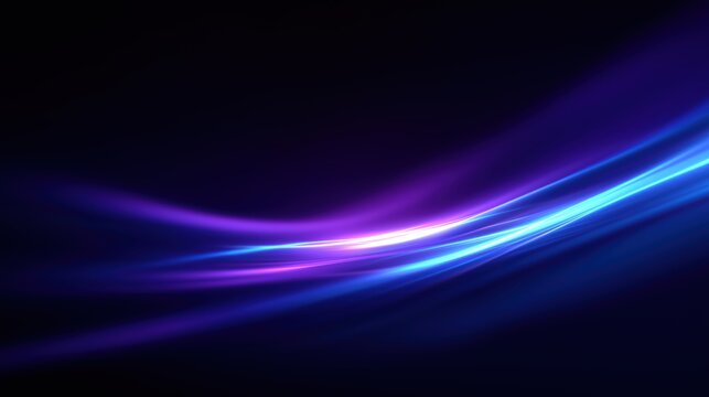 Abstract blue and purple light streaks