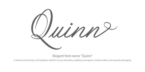 Elegant font name 