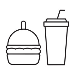 
Fast food cartoon icon vector collection. Pizza, burger, chicken leg, hotdog, french fries, soda cup. Food and drink icon Unhealthy fast food classic nutrition concept vector illustration
