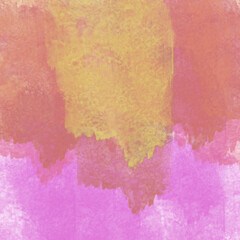 Abstract Pink and Mustard Watercolor Texture with Soft Brushstrokes