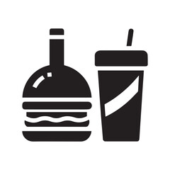 Print
Cheese burger vector icon set,in black outline, solid and colored style,

