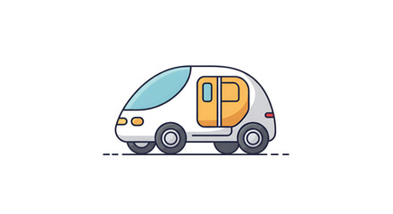 Futuristic electric vehicle graphic