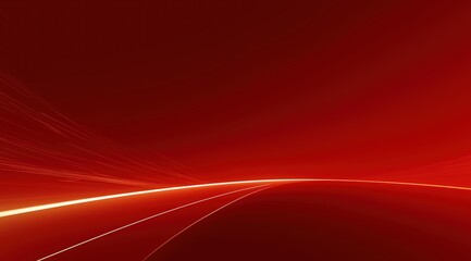 Abstract red background with glowing lines