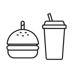 Print
Cheese burger vector icon set,in black outline, solid and colored style,

