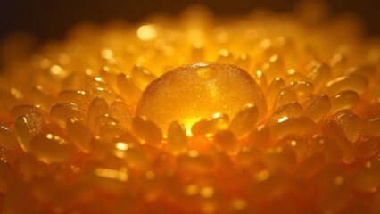 Close up image of amber still life