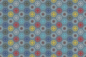 Floral pattern seamless ,flower branches seamless pattern , vector , illustration ,flowers pattern design Seamless flower pattern with colorful little flowers. Simple flat bright flowers background