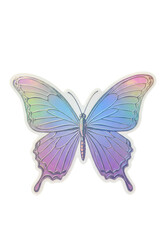 Obraz premium Holographic butterfly graphic