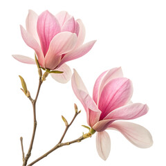 Fototapeta premium Pink Magnolia Blossoms: Spring Flowers