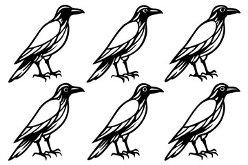Elegant Crow Sketch Pack