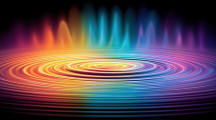 Colorful abstract wave - like patterns