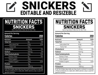 Snickers Nutrition facts, Snickers bar nutrition, Nutrition Facts, Nutrition Information, Snickers Supplement 