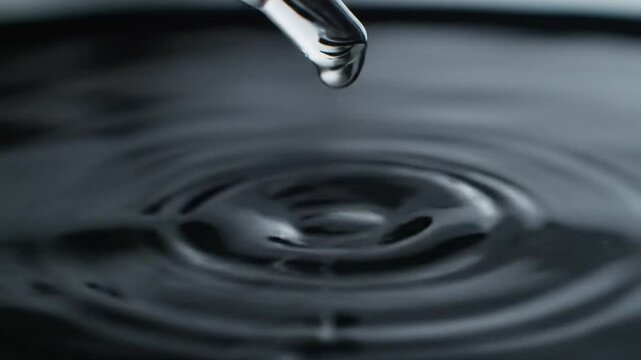 Macro Photography Water Drop Impact and Ripple Effect