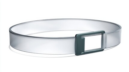 Plastic Strap Isolated on White Background. Generative AI