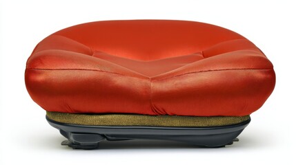 Velvet Seat Cover Isolated on White Background. Generative AI