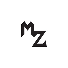 logo alphabet esport gaming  design modern futuristic MZ Initial monogram sport Alphabet
