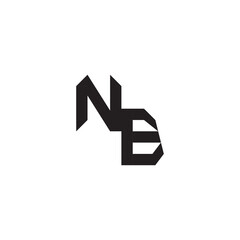 logo alphabet esport gaming  design modern futuristic NB Initial monogram sport Alphabet