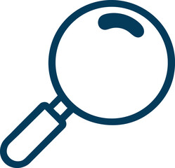 Magnifying glass , Search symbol isolated on transparent background