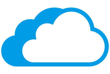 クラウド・ストレージ・ネットワークのデータベースアイコン重なり