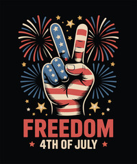 freedom 4th of july t shirt design © ROKSANA