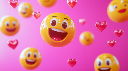 ハート目の絵文字—感情を伝えるポップアート