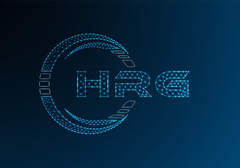 HRG low poly letter logo vector design. HRG lower poly logo design.