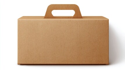 Cardboard box with handle