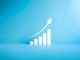 rogress or development concept, Business growth, investment profit increase, arrow graph future growth plans, growing sales and revenue.	
