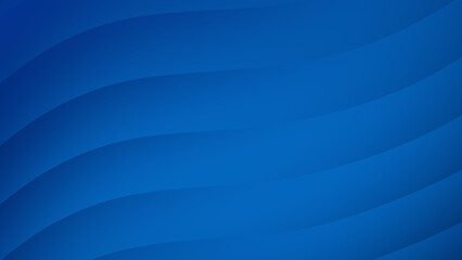 Abstract design with flowing, layered lines in deep blue.