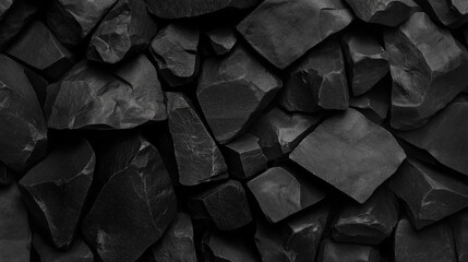 Black background with dark gray stone texture, top view