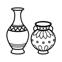ornamental vase decorative pottery