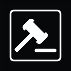 Judge Hammer Icon
