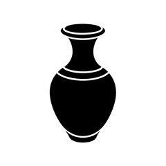 Vase Icon Vector Flat and Clean Look Isolated