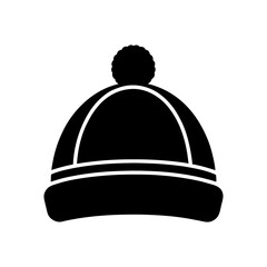 Fototapeta premium Winter Hat Icon Vector Flat and Clean Look Isolated