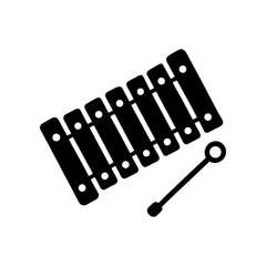 Xylophone Icon Vector Flat and Clean Look Isolated