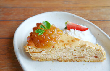 Slice of Mouthwatering Palmyra Palm Cheesecake
