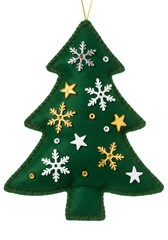 Festive felt Christmas tree ornament