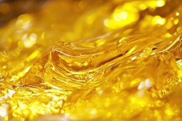 Golden, viscous liquid texture