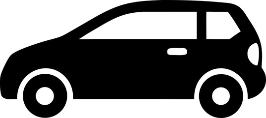 Flat vector of a car, modern auto icon, minimal.