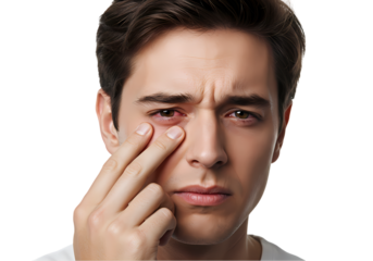 Red Eye Causes Symptoms  Treatment  Eye Health Guide isolated on transparent background