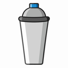 Obraz premium Metal-shaker AI Vector Graphic for Bartender & Drink Design Projects