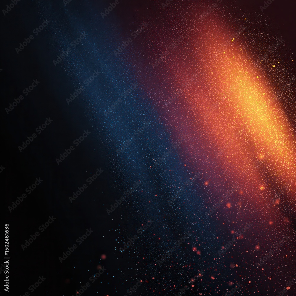 Poster abstract dark glowing blue red gold smooth grainy gradient texture background web poster and web ban