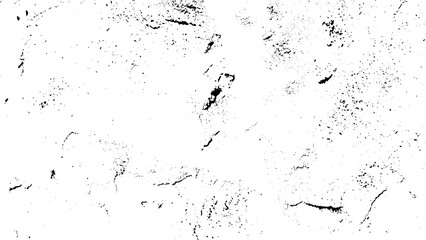Distressed black texture. Dark grainy texture on white background. Dust overlay textured. Grain noise particles. Rusted white effect. Grunge design. Vector illustration.