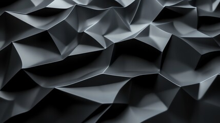 Modern polygonal black