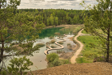 Park Gródek -  ścieżka na wodzie © pinus25