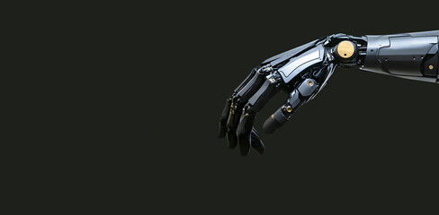 Robotic exoskeleton arm prototype being tested for industrial applications in research facility, demonstrating advanced automation, artificial intelligence, wearable technology for enhanced efficiency