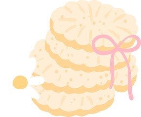 Cookies Illustration, Sweet Bakery Clipart, Cozy Dessert Art