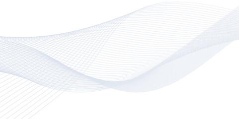Abstract wave blend stripes lines white background. Vector curve line pattern mesh. Technology lines flow and motion energy blend.	